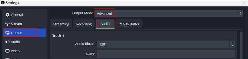 best obs setting for recording 04